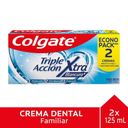 Colgate Triple Acción Xtra Blancura Pack 2 x 125 ml