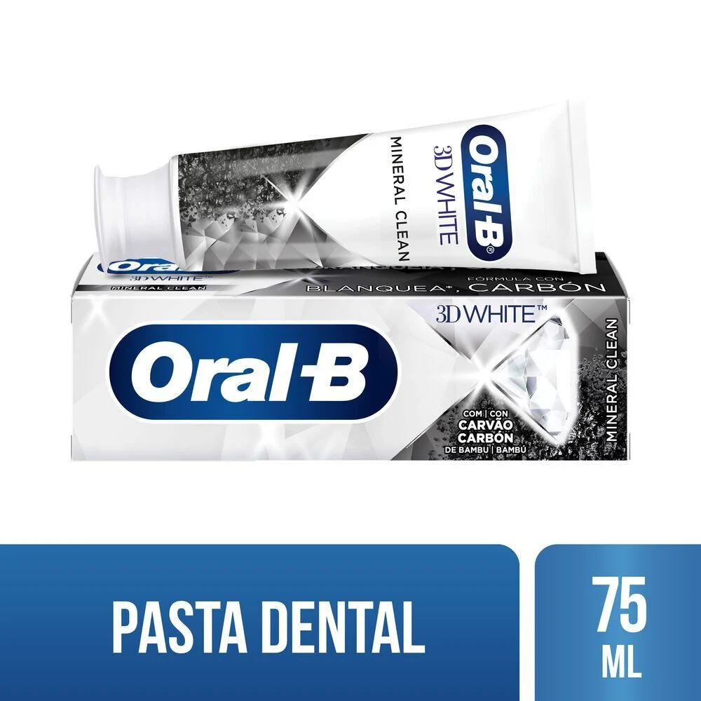 Oral-B 3D White Mineral Clean 75 ml - Pasta Dental Blanqueadora