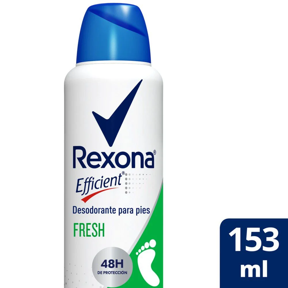 Rexona Efficient Antitranspirante Antibacterial Pies Fresh 153 ml