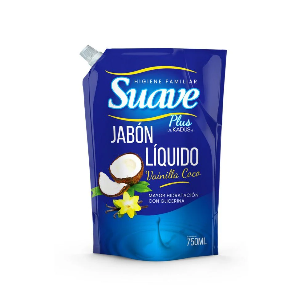 Suave Plus Jabón Líquido Vainilla Coco 750 ml
