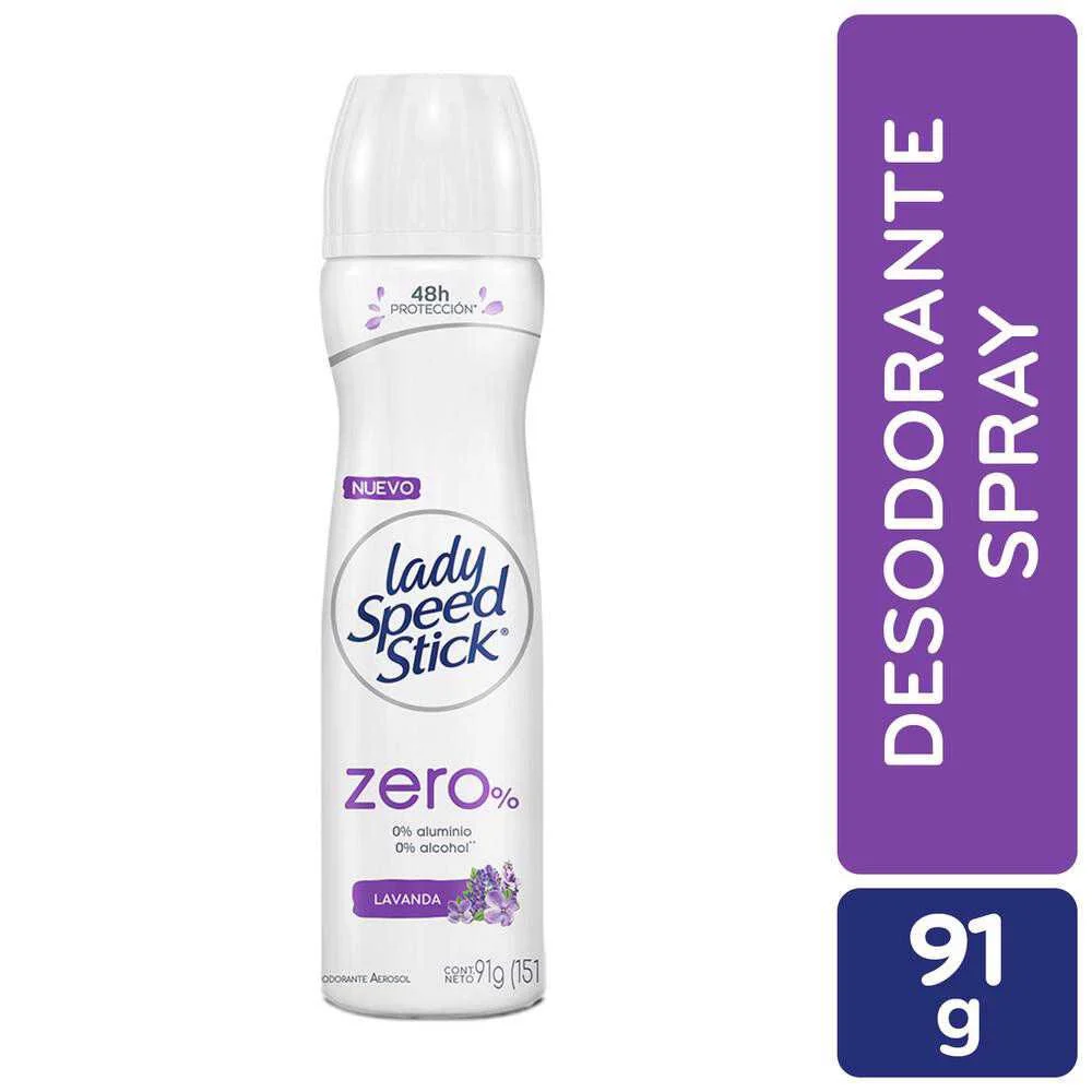 Lady Speed Stick Zero Lavanda Aerosol 91 g