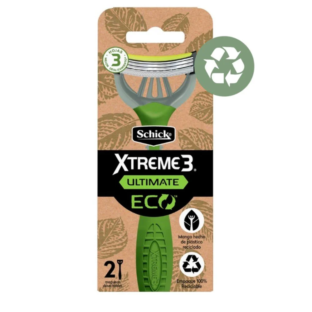 Schick Xtreme 3 Ultimate Eco Máquina de Afeitar 2 Unidades