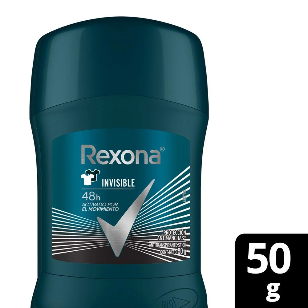 Rexona Invisible 48h Antitranspirante Barra 50 g