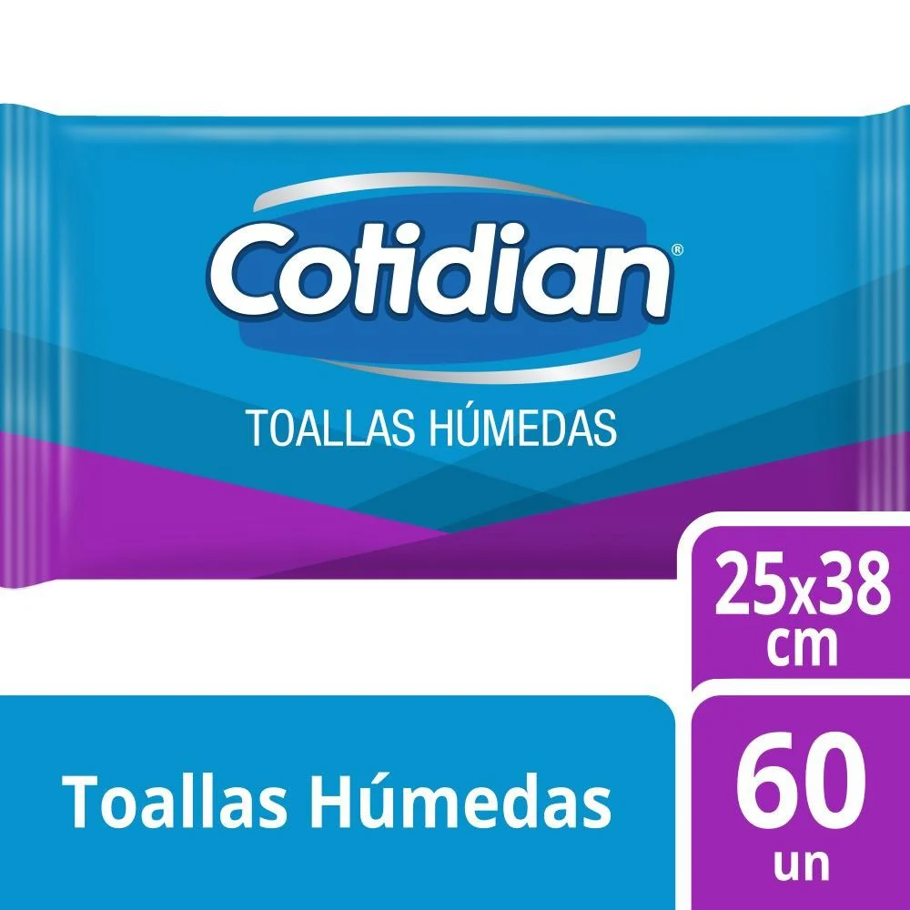 Cotidian Extra Suave Extra Grande Toalla Humeda 60 un