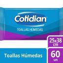 Cotidian Extra Suave Extra Grande Toalla Humeda 60 un