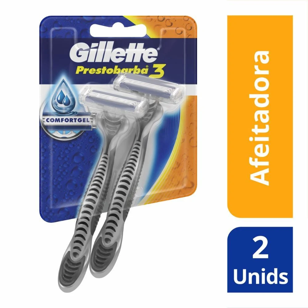 Gillette Prestobarba3 Comfortgel 2 Unidades