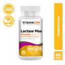 VitaminLife Lactase Plus 9000 FCC x 60 Comp. - Piña y Papaya