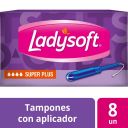 Tampón Super Plus con Aplicador Flujo Muy Intenso 8 Unidades