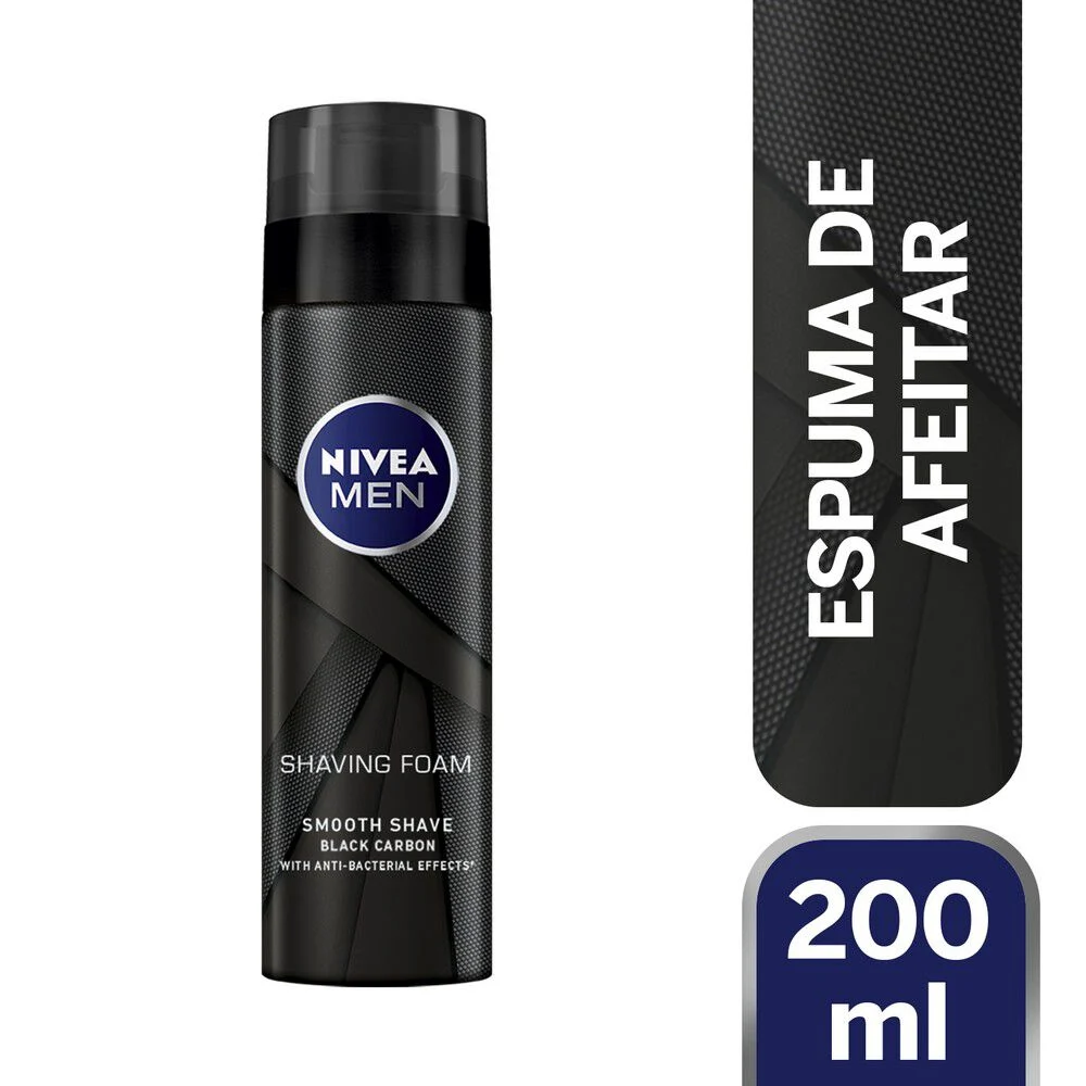 Nivea Men Deep Espuma de Afeitar Black Carbon 200 ml