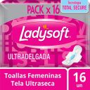 Ladysoft Toalla Higiénica Día Ultradelgada Tela Malla 16 Un