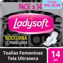 Ladysoft Nocturnas Ultradelgadas Tela Ultraseca 14 unidades