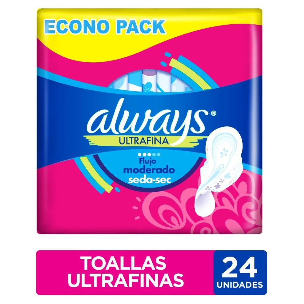Always Ultrafina Día Ultradelgada Malla 24 Un