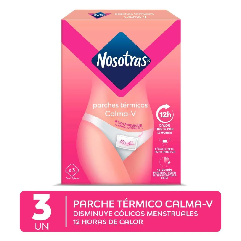 Nosotras Parches Térmicos Calma-V x3 Unidades