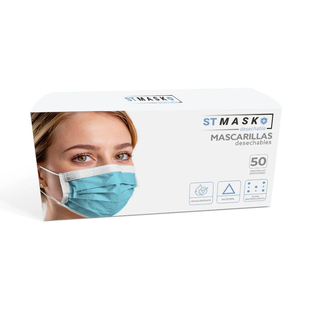 ST MASK Mascarillas Desechables x50