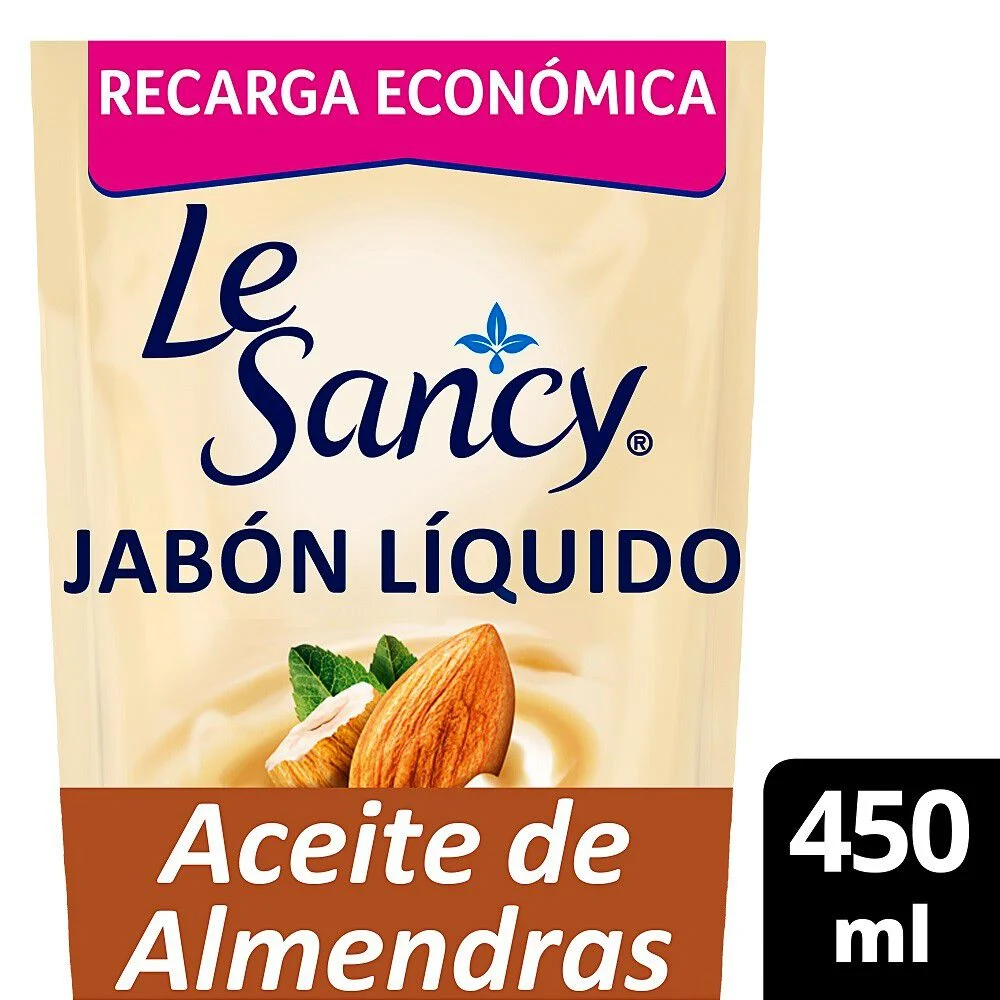 Le Sancy Jabón Líquido Aceite de Almendras Doypack 450 ml