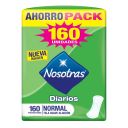 Nosotras Protectores Diarios Normal Tela Suave 160 Un