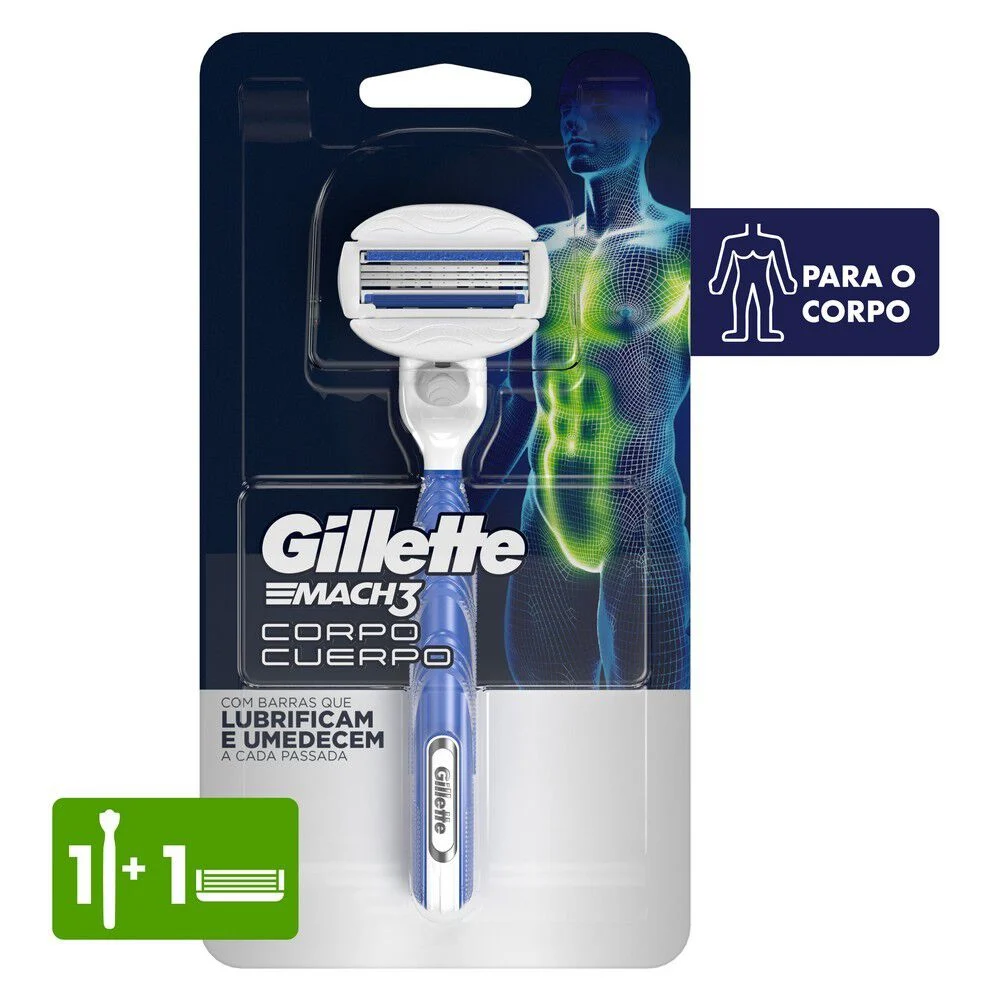 Gillette Mach3 Cuerpo 1 un - Máquina de Afeitar Recargable