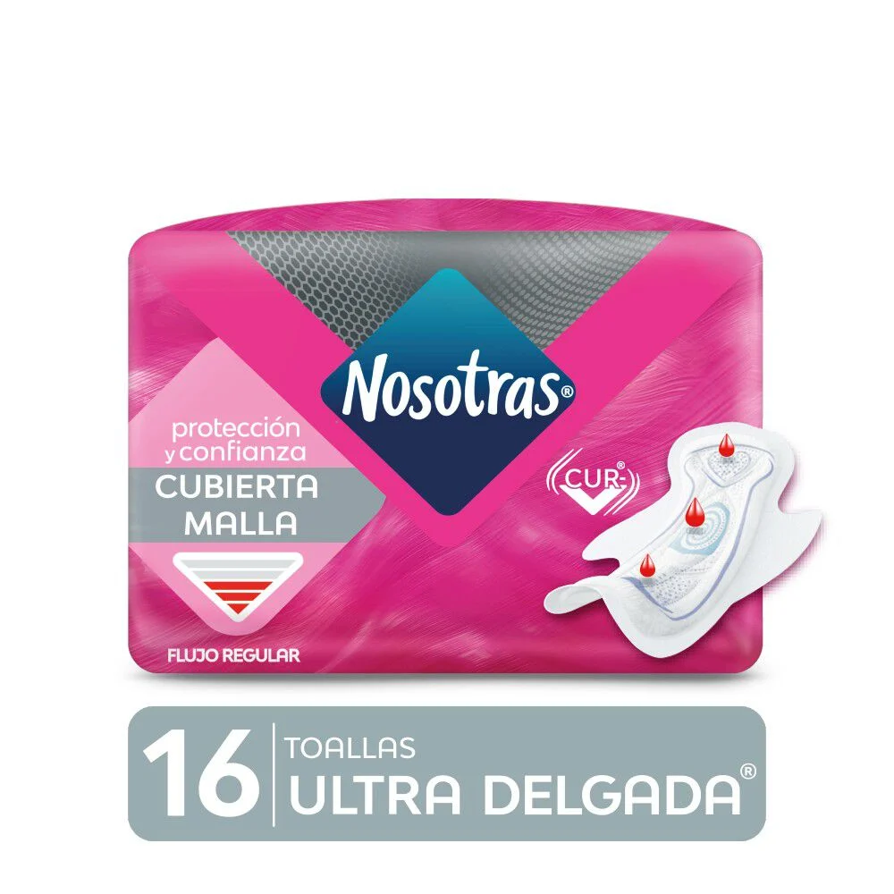 Nosotras Toallas Ultra Delgada 16 Un.