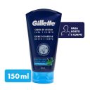 Gillette Crema de Afeitar Cara y Cuerpo Aloe Vera 150 ml