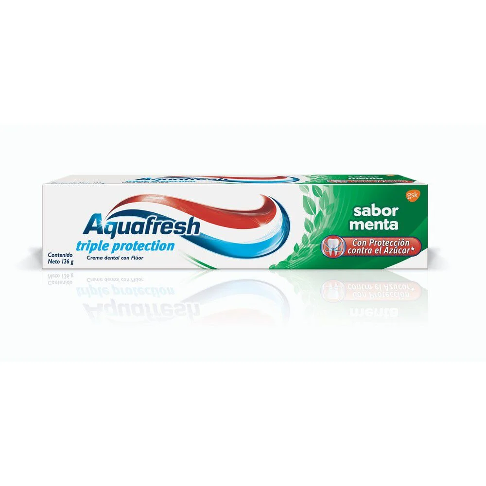 Aquafresh Triple Protection 126 g - Pasta Dental con Flúor Sabor Menta