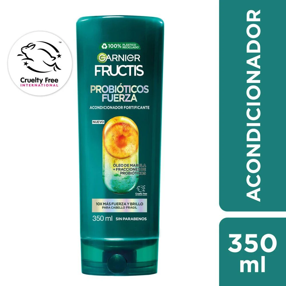 Garnier Fructis Probióticos Fuerza Acondicionador Fortificante 350 ml