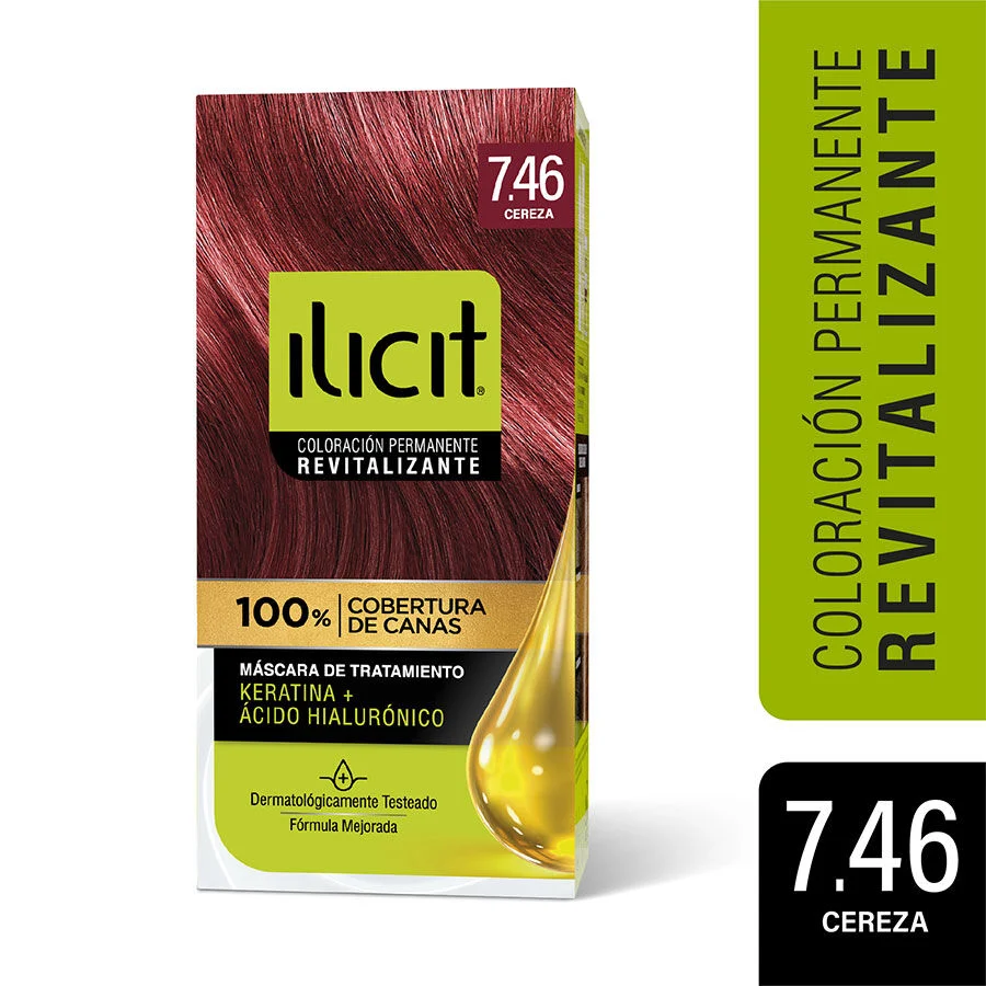Illicit Coloración Permanente Revitalizante 7.46 Cereza 47 g