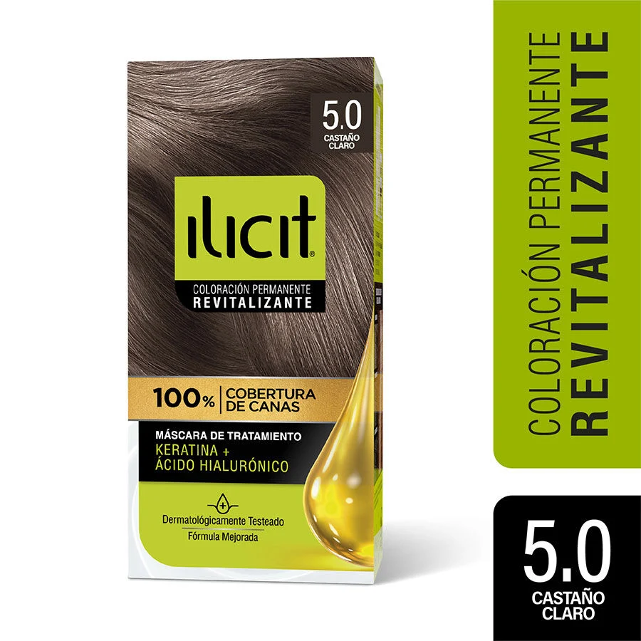 Ilicit Coloración Permanente Castaño Claro 47 g