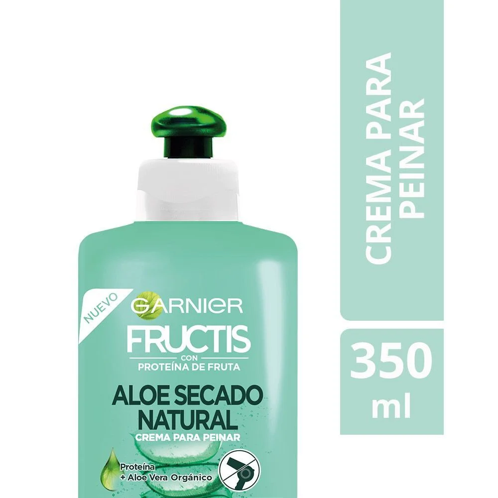 Garnier Fructis Aloe Secado Natural Crema Para Peinar 350 ml