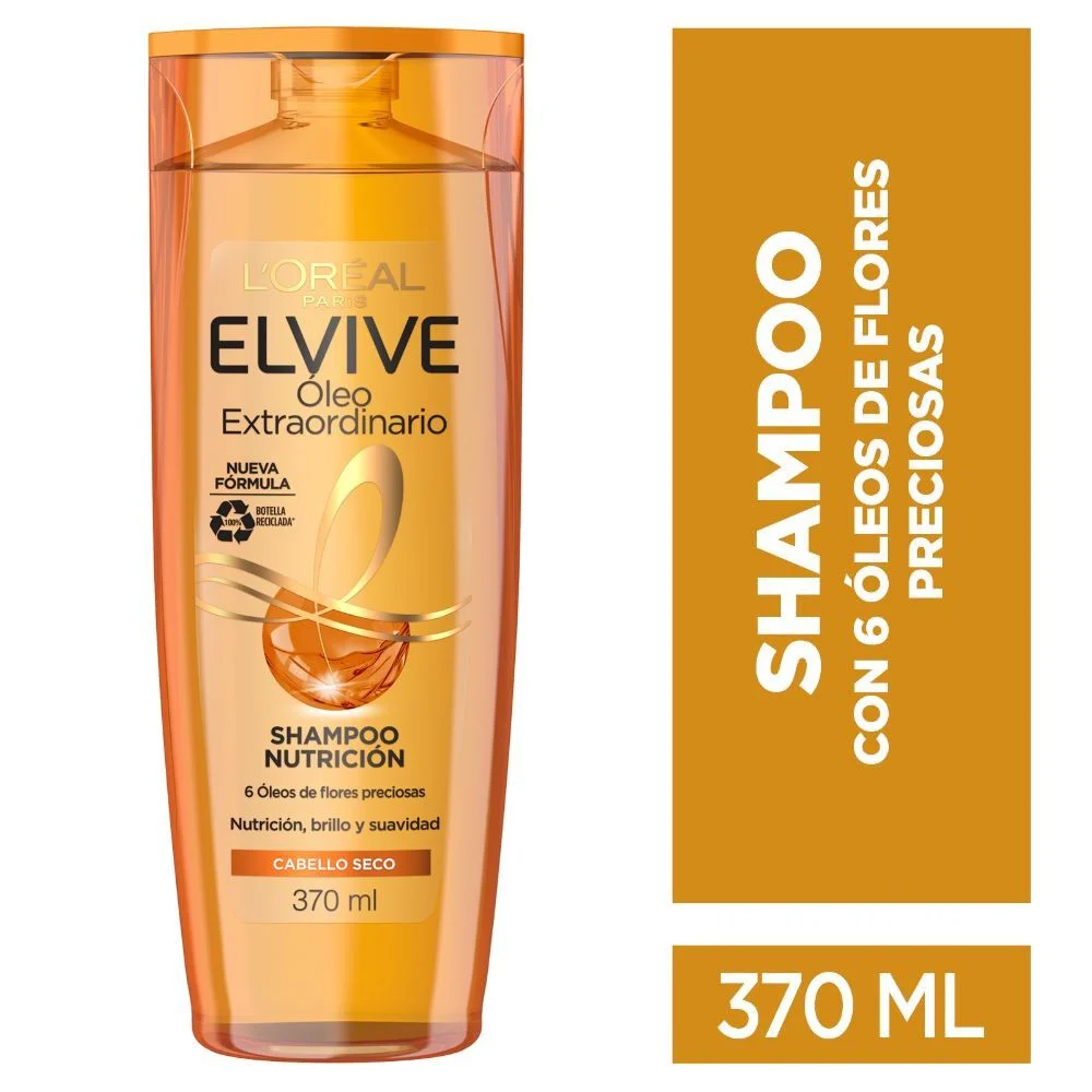 Elvive Oleo Extraordinario Shampoo Cabello Seco 370 ml