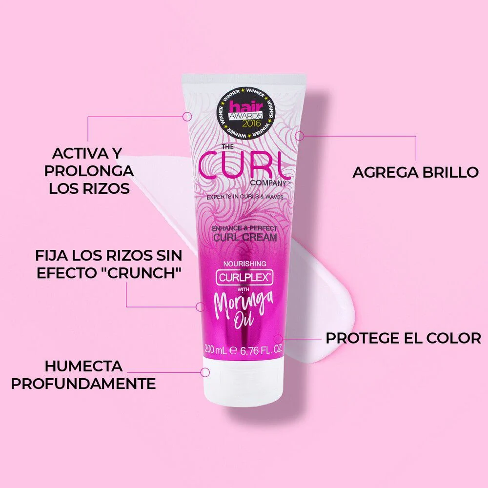 The Curl Company Enhance & Perfect Crema Rizos Moringa Oil 200 ml