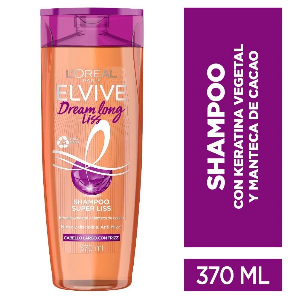 Elvive Dream Long Liss Shampoo Cabello Largo con Frizz 370 ml