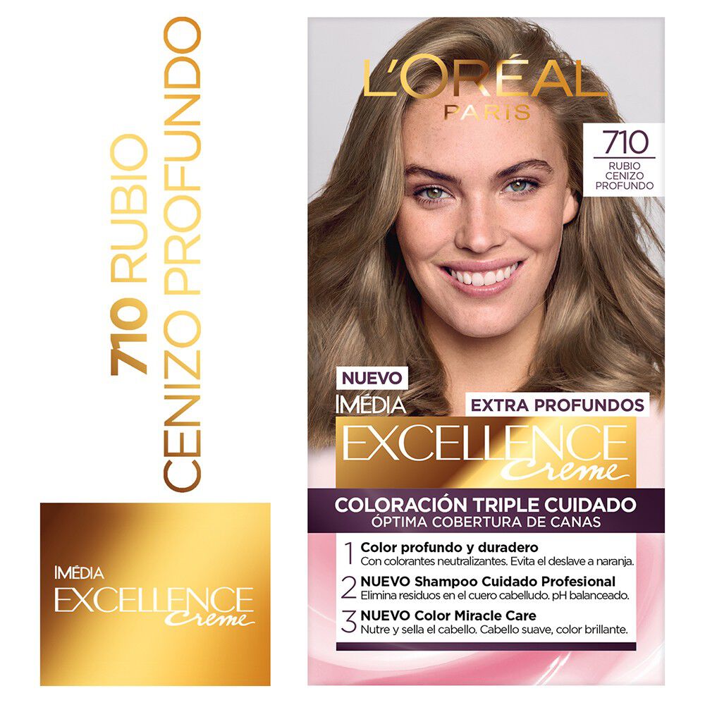 L'Oréal Paris Excellence Coloración Extra Profundos 710 Rubio Profundo