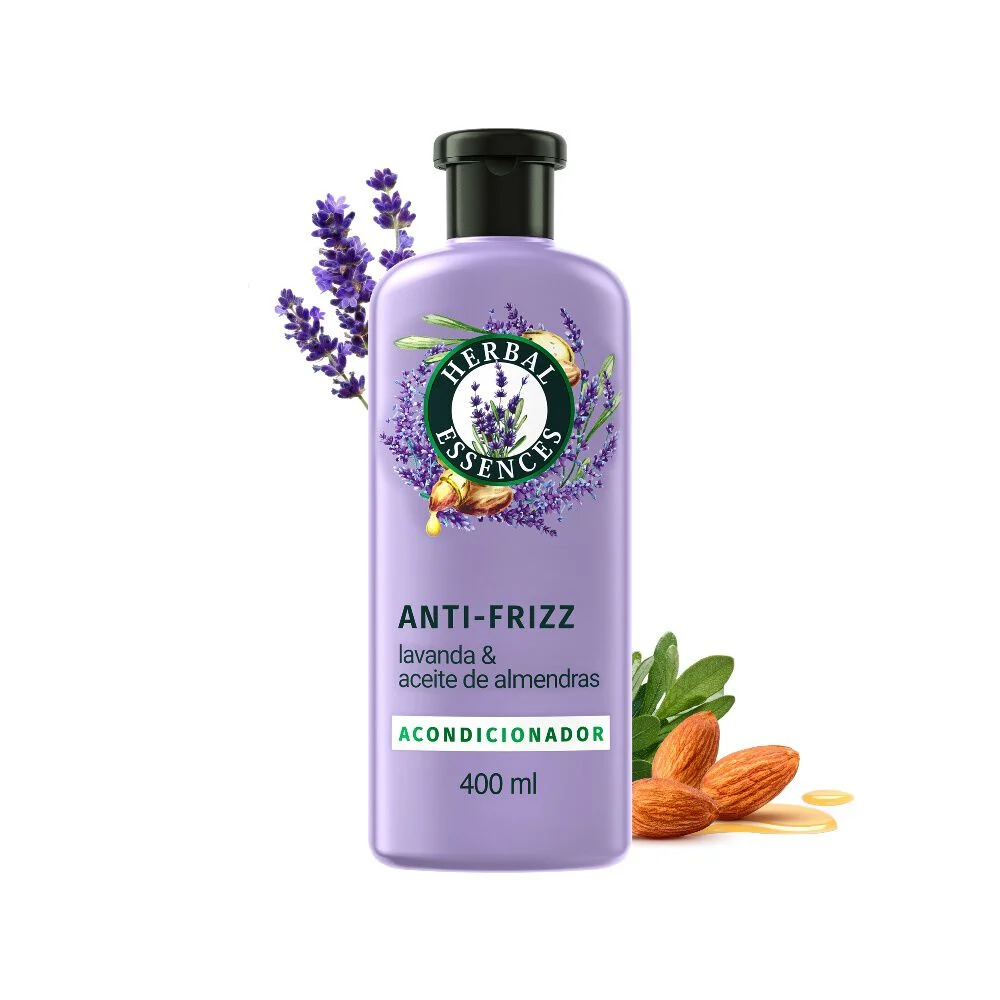 Herbal Essences Acondicionador Anti-Frizz Lavanda & Almendras 400 ml