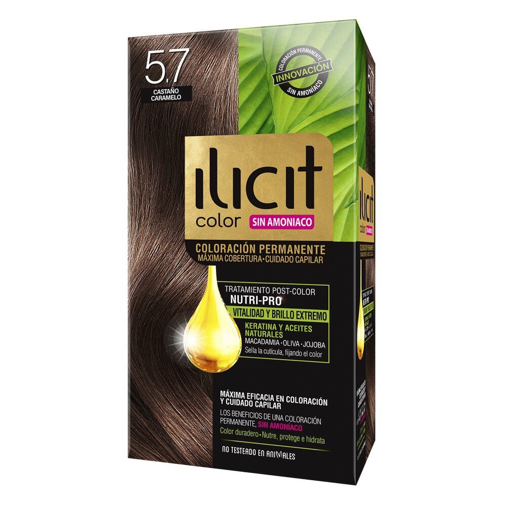 Illicit Color 5.7 Castaño Caramelo Sin Amoniaco