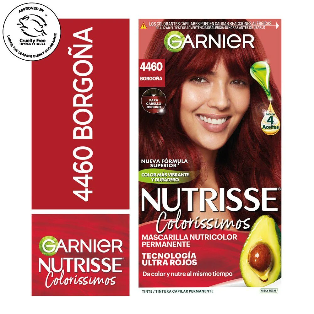 Garnier Nutrisse Colorissimos 4460 Borgoña Tintura Permanente