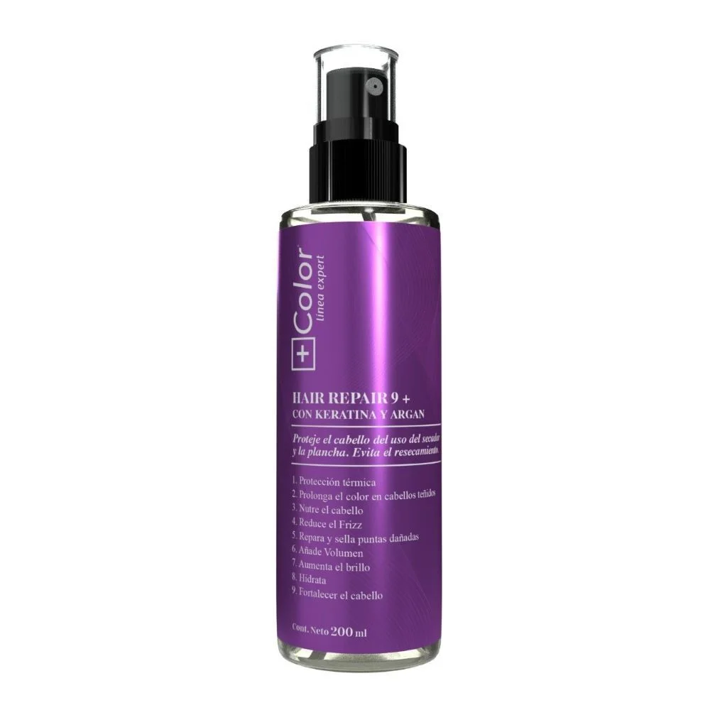 Mas Color Hair Repair 9+ Protector Térmico Keratina y Argán 200ml