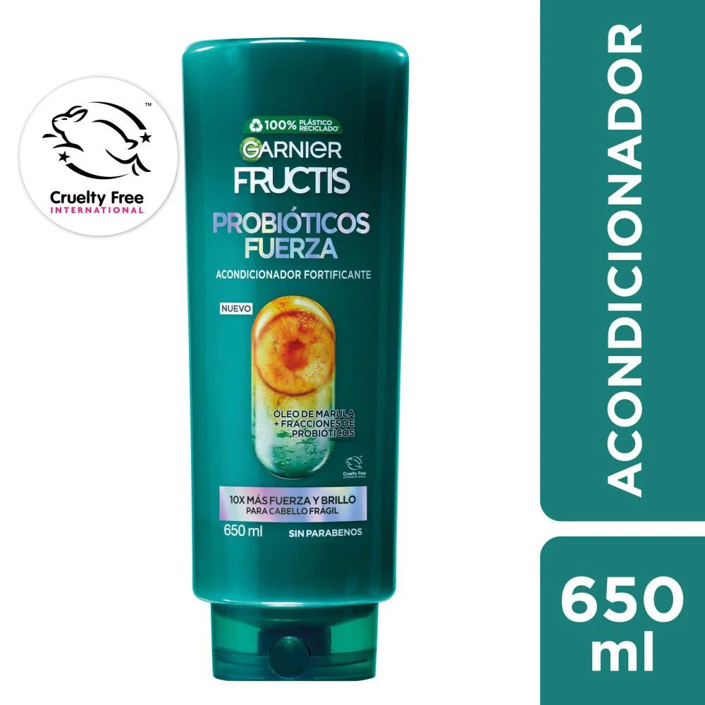 Garnier Fructis Probióticos Fuerza Acondicionador Fortificante 650 ml