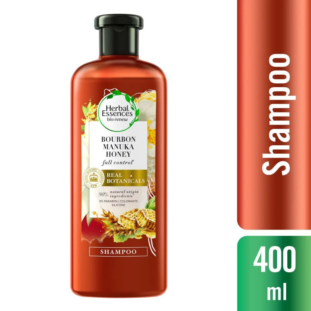 Herbal Essences Bío:Renew Bourbon Manuka Honey Control Caída 400 ml