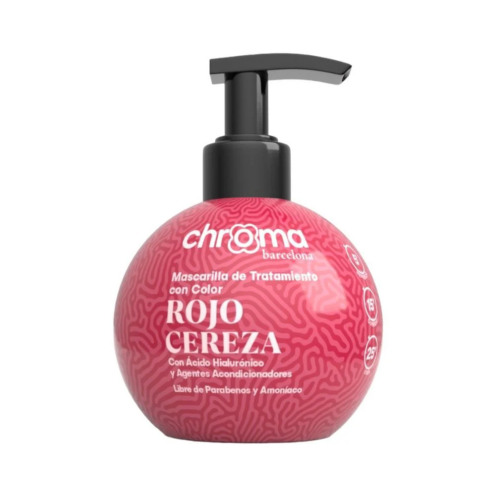 Chroma Barcelona Mascarilla de Tratamiento con Color Rojo Cereza 250 ml
