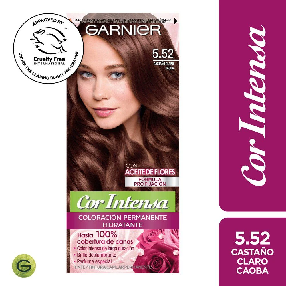Garnier Cor Intensa 5.52 Castaño Claro Caoba Tintura
