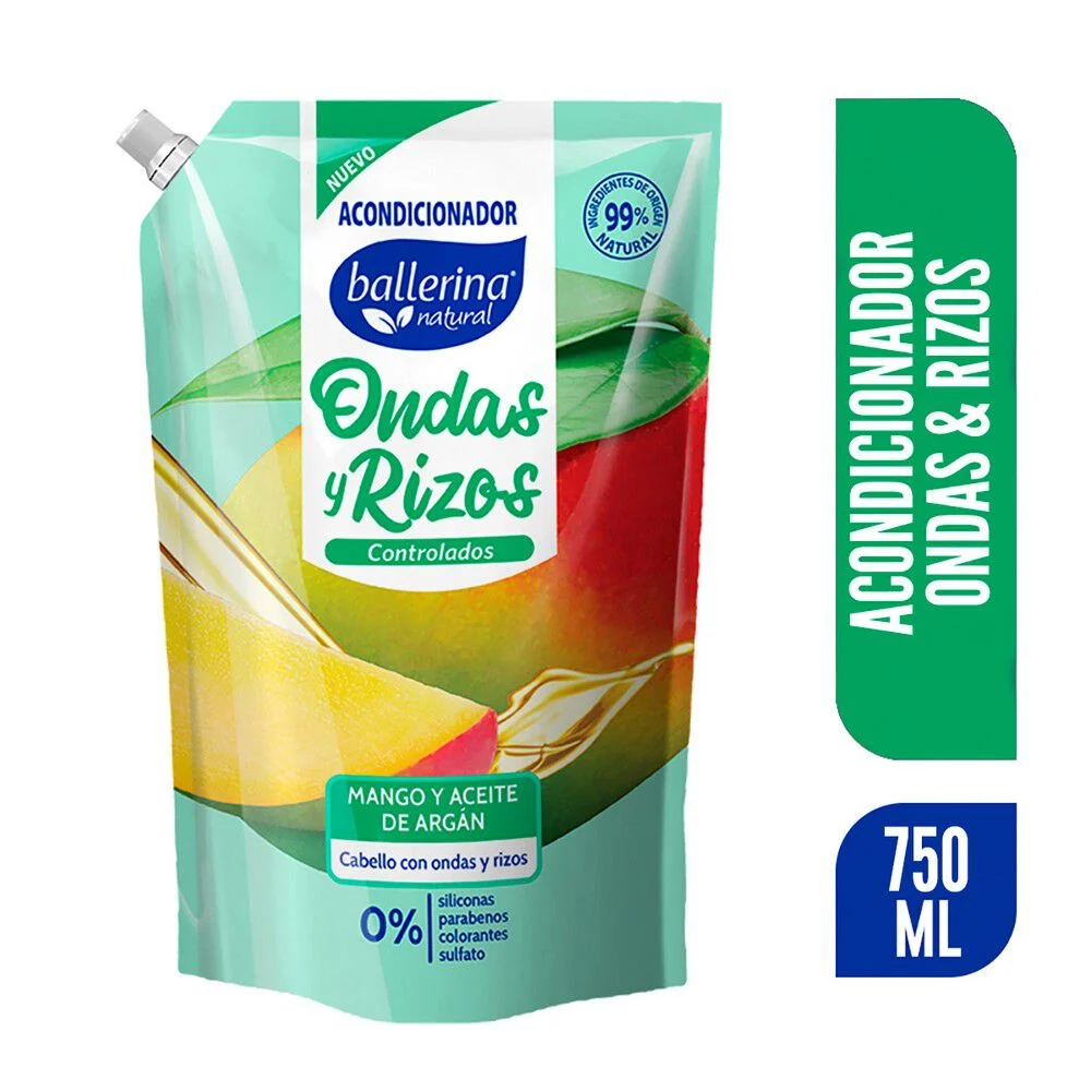 Ballerina Acondicionador Ondas y Rizos Controlados 750 ml