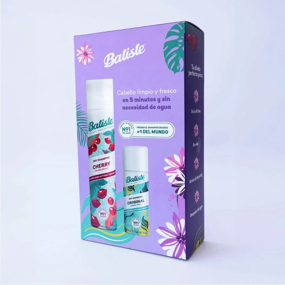 Batiste Set Shampoo en Seco Cherry + Original 200ml + 50ml