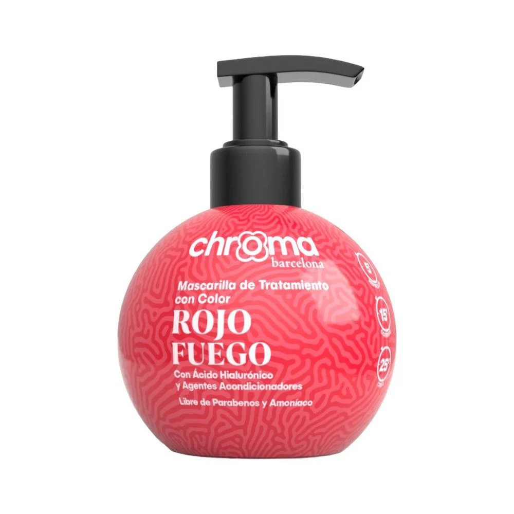 Chroma Rojo Fuego Mascarilla con Color 250 ml