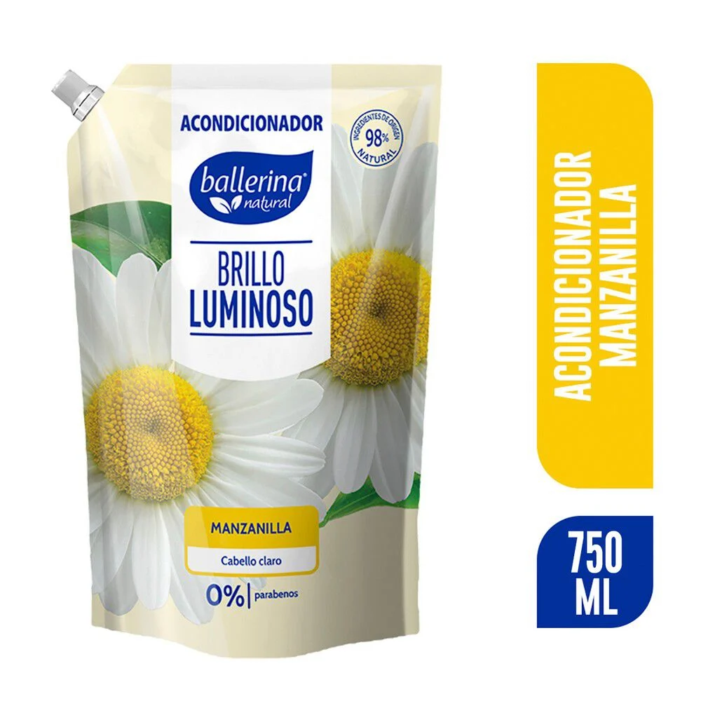 Ballerina Natural Acondicionador Manzanilla 750 ml