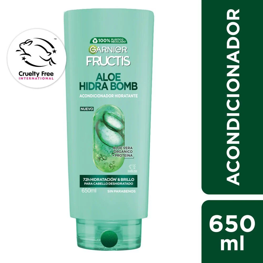 Garnier Fructis Aloe Hidra Bomb Acondicionador 650 ml