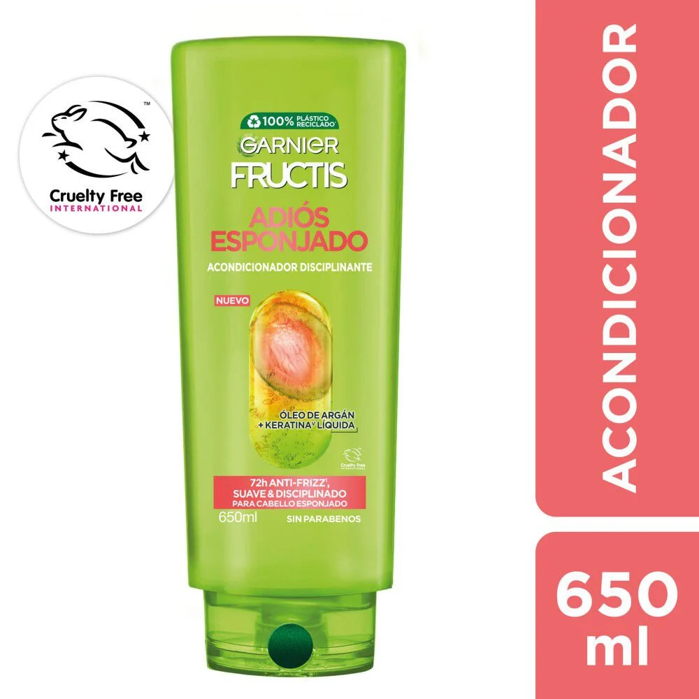 Garnier Fructis Adiós Esponjado Acondicionador Anti-Frizz 650 ml