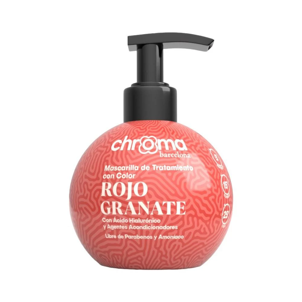 Chroma Barcelona Mascarilla de Tratamiento Rojo Granate 250 ml