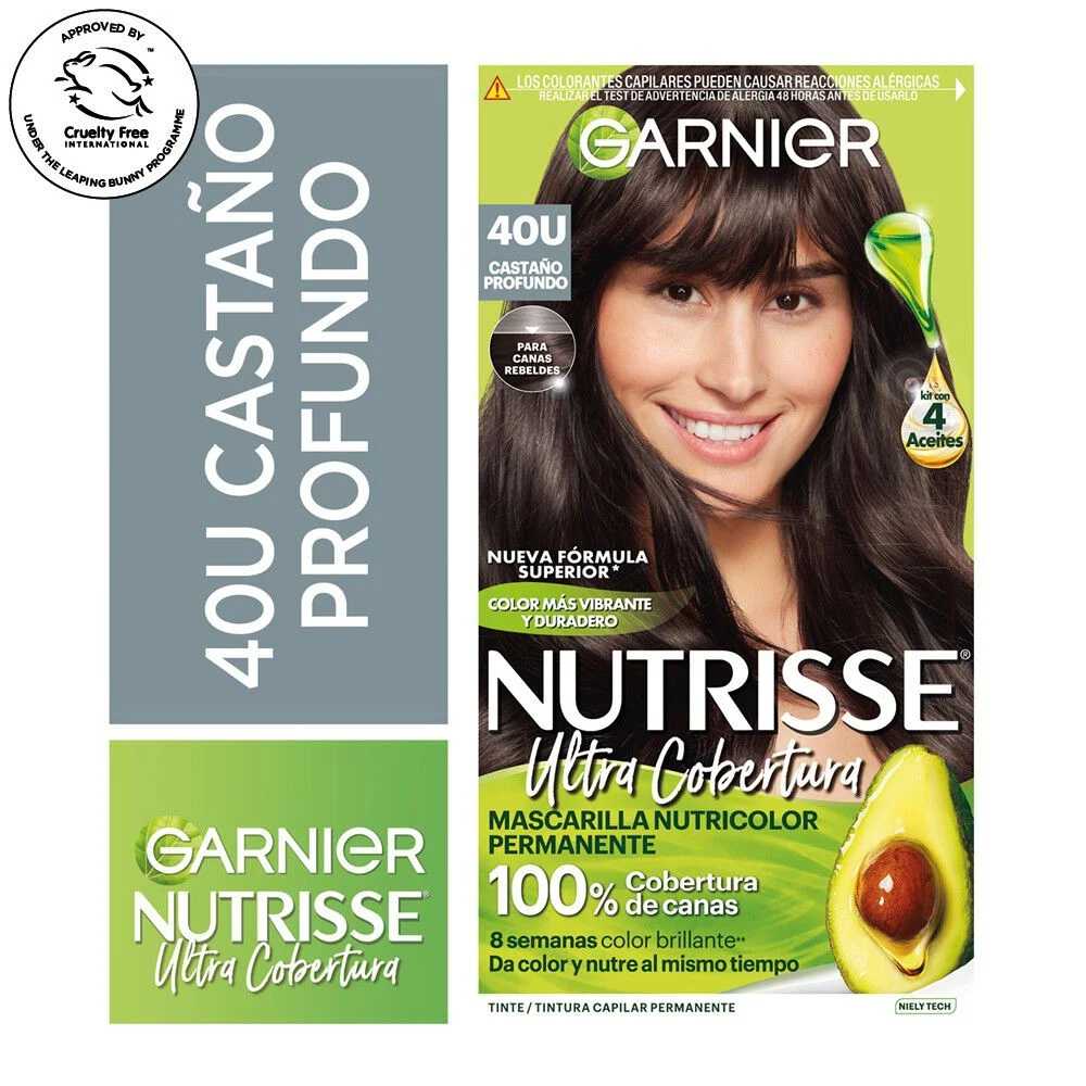 Garnier Nutrisse Ultra Cobertura 40 Castaño Profundo