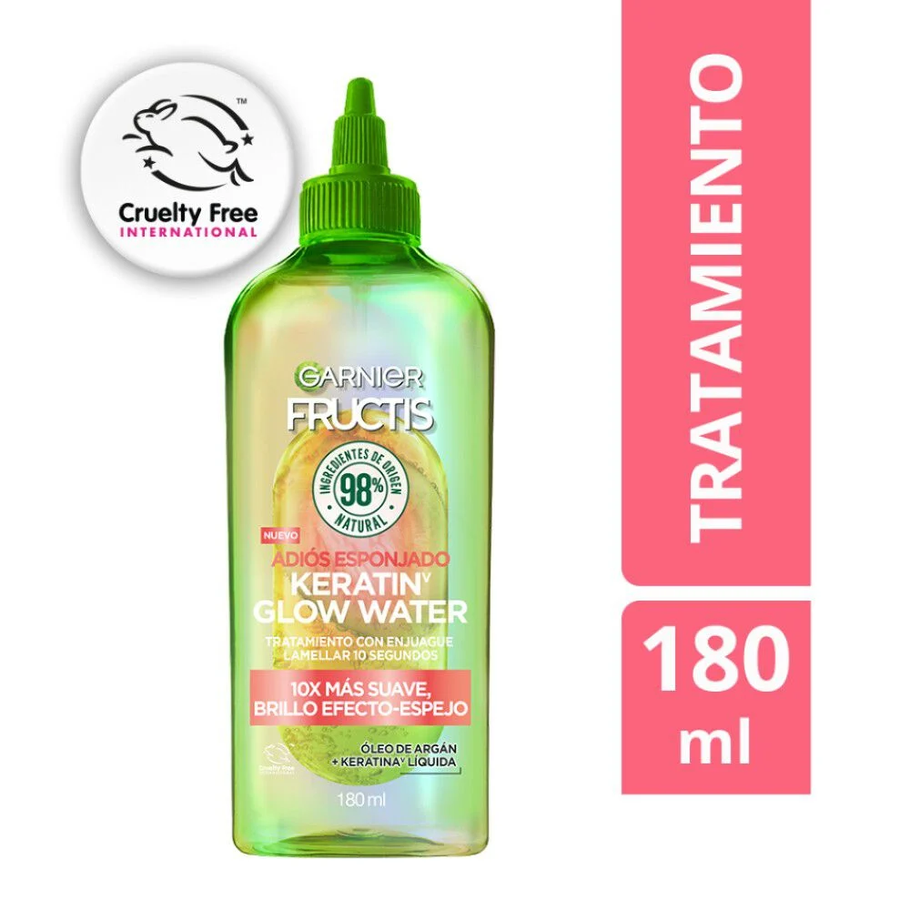 Garnier Fructis Keratin Glow Water Adiós Esponjado 180ml