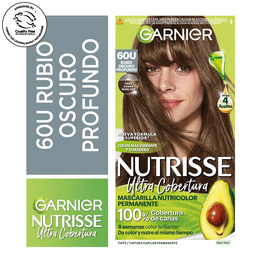 Garnier Nutrisse Ultra Cobertura 60U Rubio Oscuro Profundo